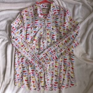 Nearly New Birdie Button Down